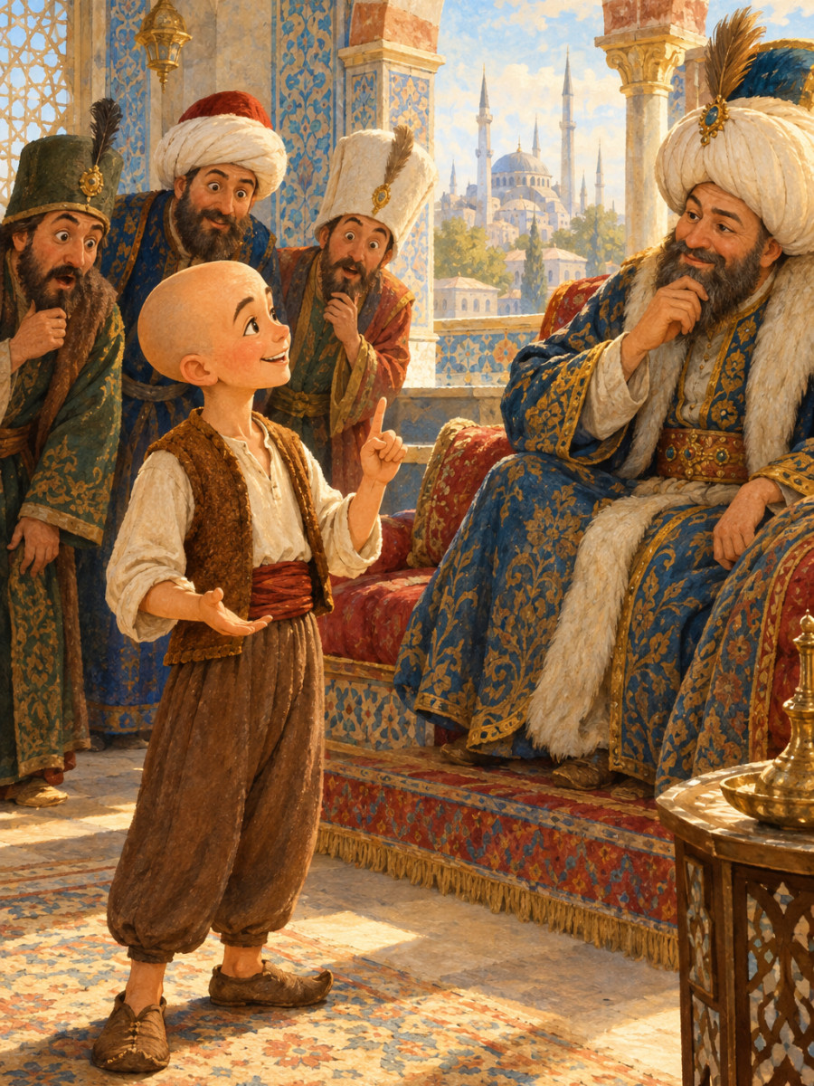 Padişahın sarayında herkesi şaşırtan zekice bir cevap