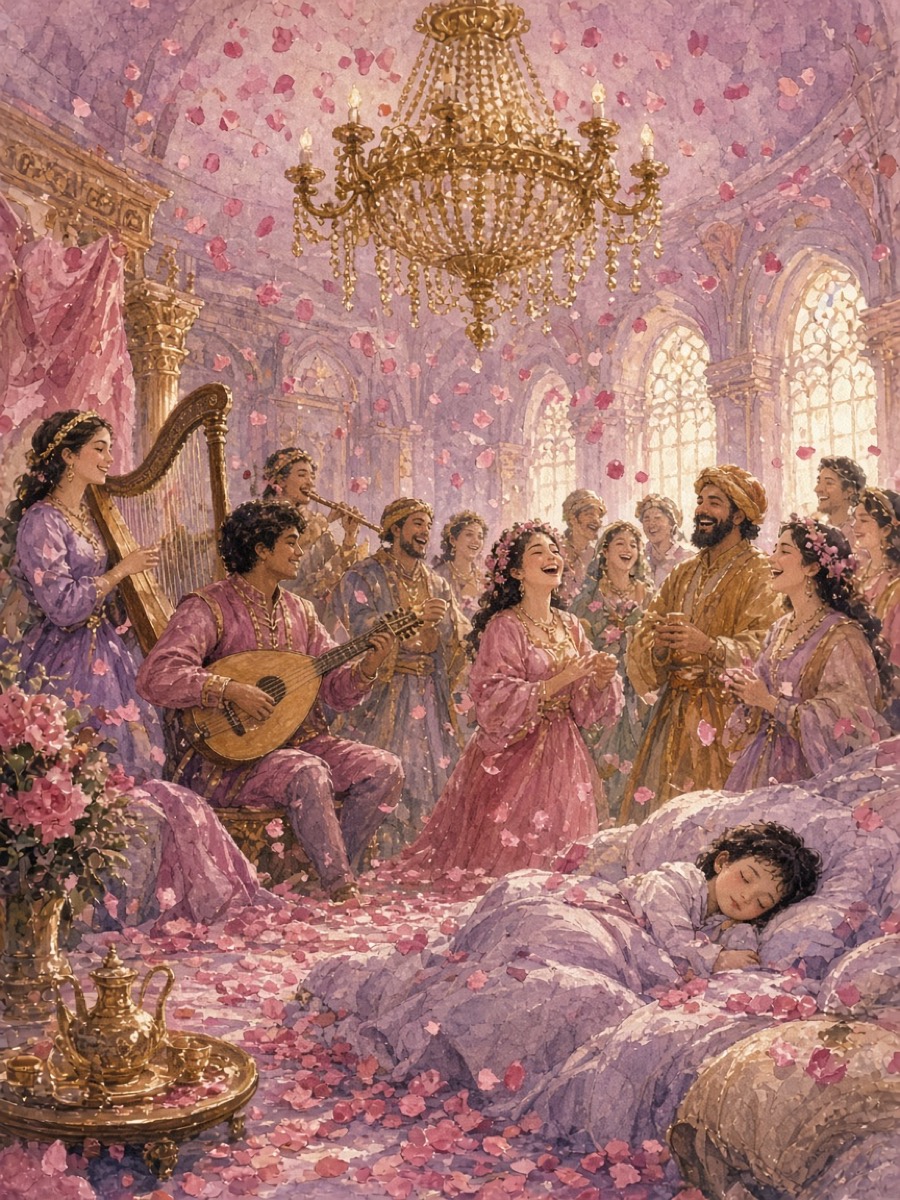Uyanan sarayda müzik ve kahkaha